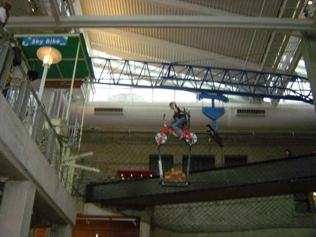The sky bike at Union Station